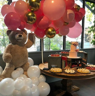 Floating-Teddy-on-Clouds-Baby-Girl-Shower